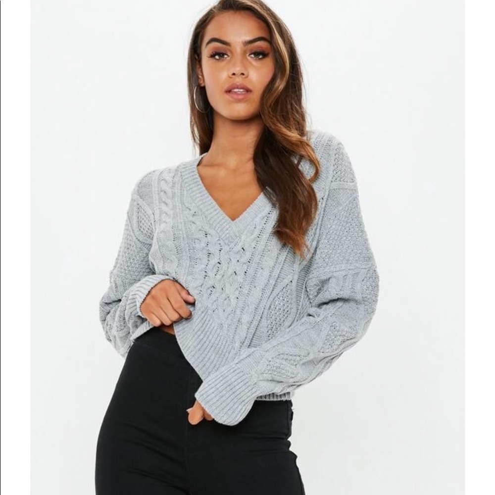 H&M gray pullover sweater